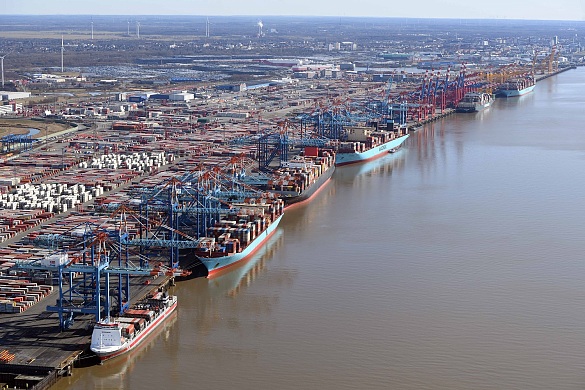 Blick auf den Container-Terminal in Bremerhaven. Foto: bremenports