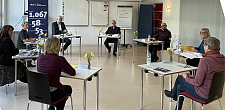 Austausch mit vhs-Expertinnen über das Deutsch lernen an der Bremer vhs. Foto vhs Bremen