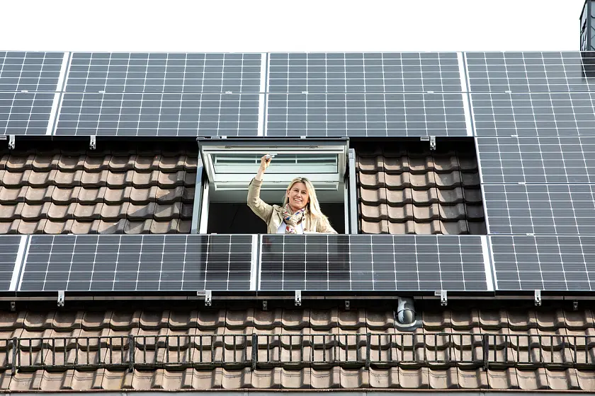 Sonnige Aussichten: So könnte es bald auf noch mehr Dächern im Land Bremen aussehen. Foto: energiekonsens, Fotograf: Alexander Fanslau