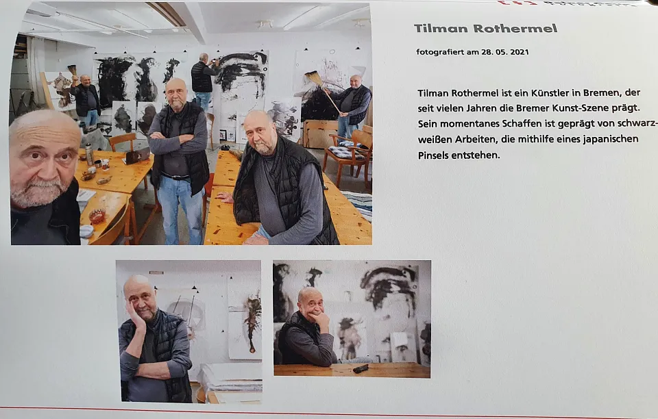 Die fertigen Portraitfotos von Tilman Rothermel, Foto: Kultur / Rainer Geue Fotografie 