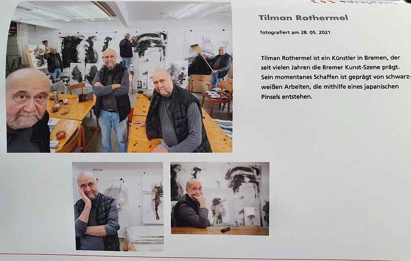 Die fertigen Portraitfotos von Tilman Rothermel, Foto: Kultur / Rainer Geue Fotografie 