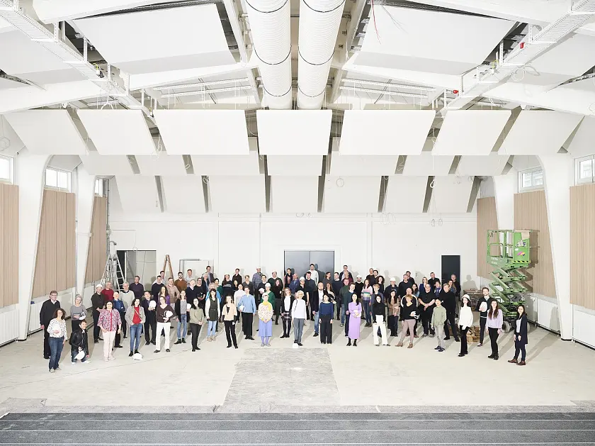 Die Bremer Philharmoniker in ihrem neuen Saal im Tabakquartier. Foto: Bremer Philharmoniker/Caspar Sessler