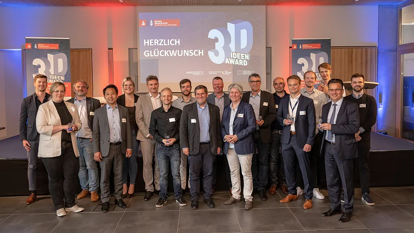 Die Preisträger der BRE3D-Award. Foto: WFB