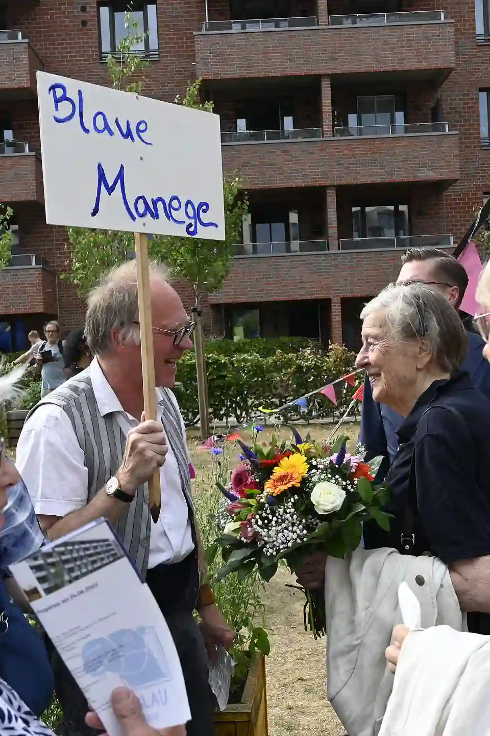 Die Schirmherrin des BlauHaus-Projekts, Luise Scherf. Foto: Senatspressestelle