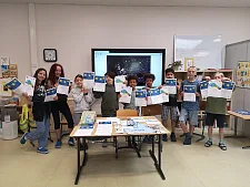 Übergabe der Urkunden an die Grundschülerinnen und Grundschüler der Carl Schurz Straße. Foto: Grundschule an der Carl-Schurz-Straße