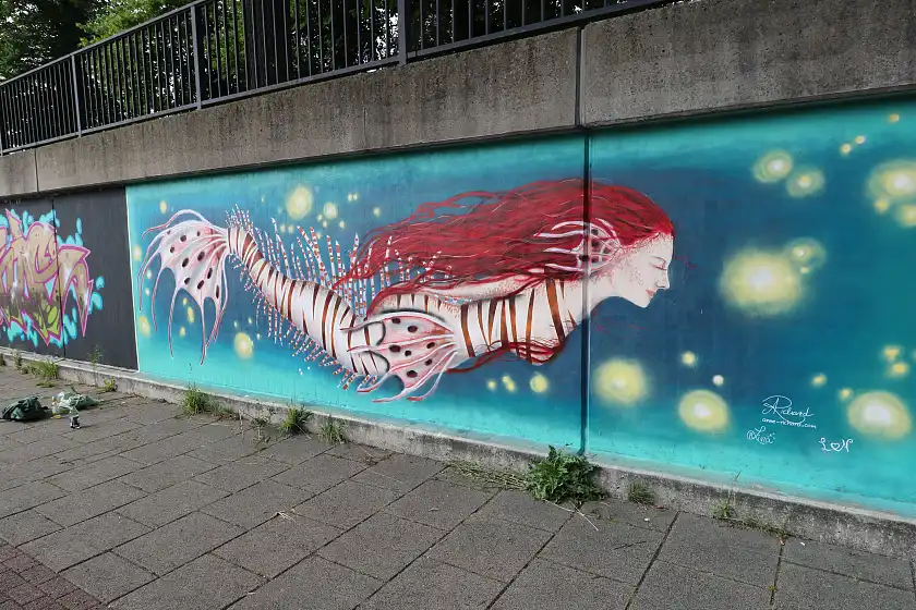Bild vom Kick-off-Event für die neue Graffiti-Freifläche am 9. Juli 2022. Bild: ASV