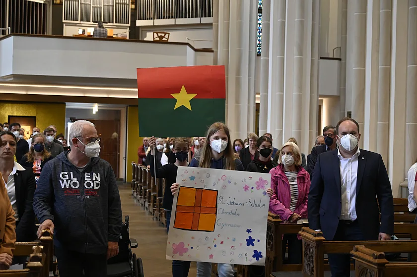 Festgottesdienst zum 50-jährigen Jubiläum der Burkina-Faso-Aktion der St. Johannis-Schule. Foto: Senatspressestelle