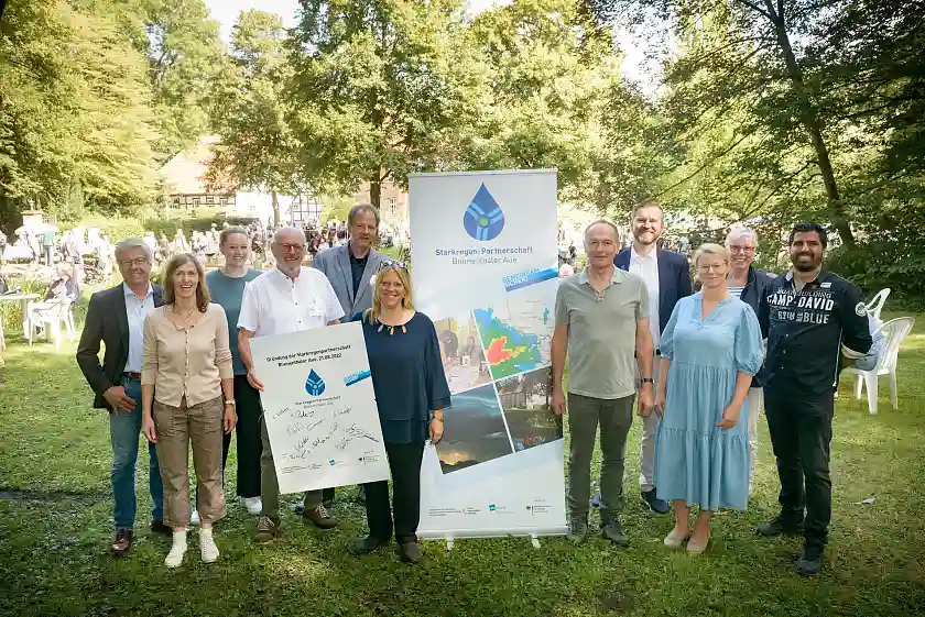 Gemeinsam sicher: die Starkregenpartnerschaft Blumenthaler Aue. Foto: BREsilient_Schimanke