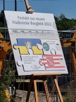 Das fertig zusammengesetzte Schild. Foto: André Bartel Bauingenieure Bremen