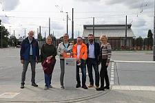 Das Projektteam (von links nach rechts): Alexander Köß (CTB), Tanja Gudddat-Schulze (SKUMS), Claus Gieseler (SKUMS), Armin Dettmer (ASV), Sebastian Ellinghaus (ASV), Gabriele Nießen (SKUMS). Foto: ASV