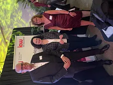 v.l.n.r.: Bürgermeister Dr. Andreas Bovenschulte, Vorstandvorsitzenden der Bundesberufsagentur Andrea Nahles und Dr. Irene Dingeldey, Direktorin des Instituts Arbeit und Wirtschaft. Foto: Senatspressestelle