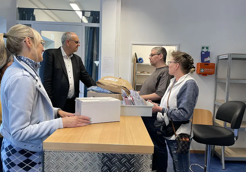 In der Paketverteil-Station im Klimaquartier Ellener Hof. Foto: Senatspressestelle