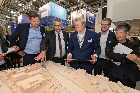 Bremer Projekte stießen auf der Expo Real 2022 auf großes Interesse – wie zum Beispiel das Spurwerk des Projektentwicklers Peper & Söhne. Foto: WFB/Jan Rathke