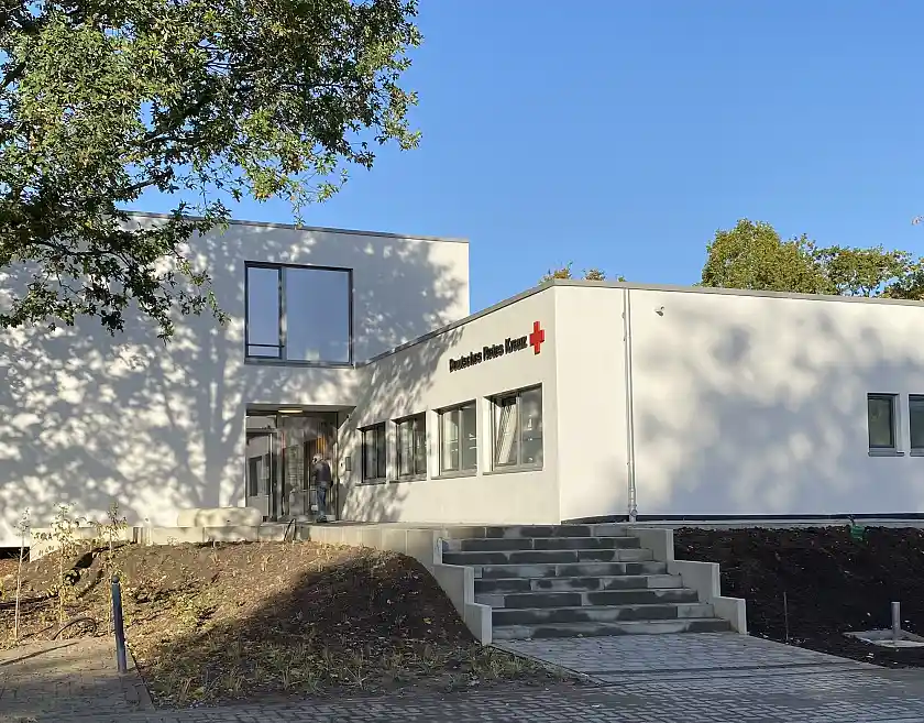 Die neue Geschäftsstelle für DRK-Landesverband an der Henri-Dunant-Straße 2. Foto: Senatspressestelle