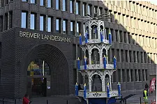 Möglicher Innenstadt-Campus für die Universität: Der Neubau der NordLB aus dem Jahre 2016. Foto: Senatspressestelle