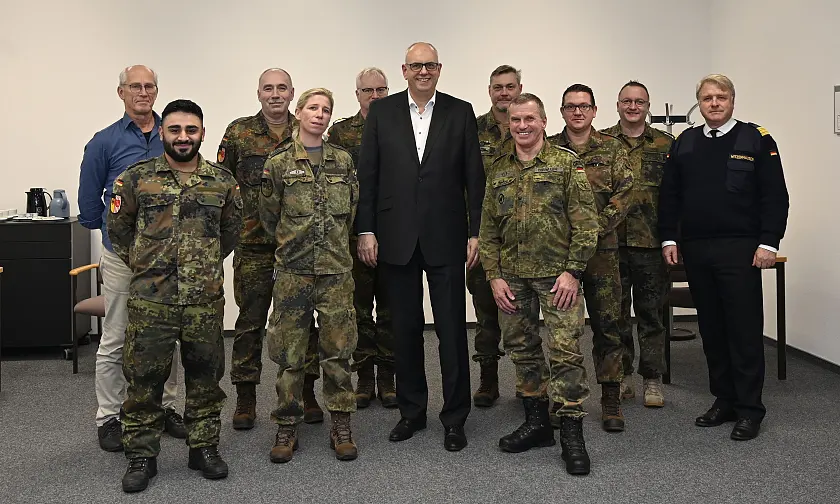 Besuch beim Landeskommando Bremen. Foto: Senatspressestelle