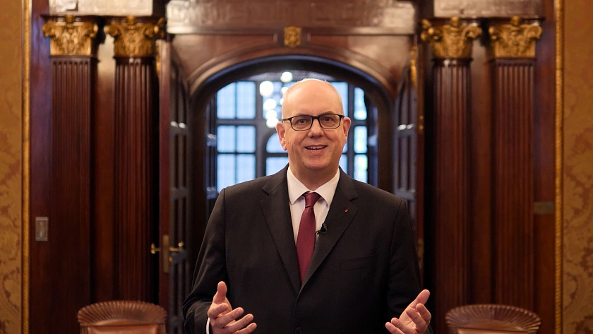 Bürgermeister Bovenschulte: Wir können zuversichtlich sein, wenn wir in unseren beiden Städten zusammenstehen und füreinander da sind. Foto: Senatspressestelle