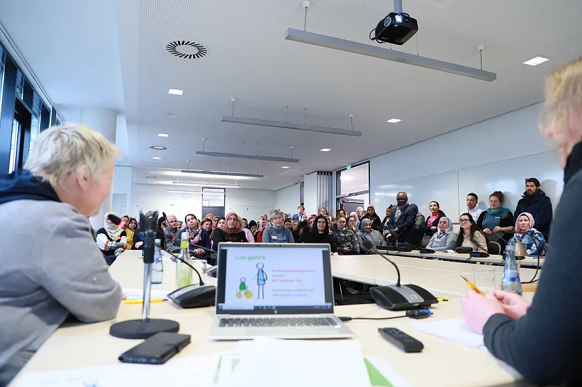Große Resonanz bei der Infoveranstaltung zur Kindertagespflege in Vegesack. Foto: SKB
