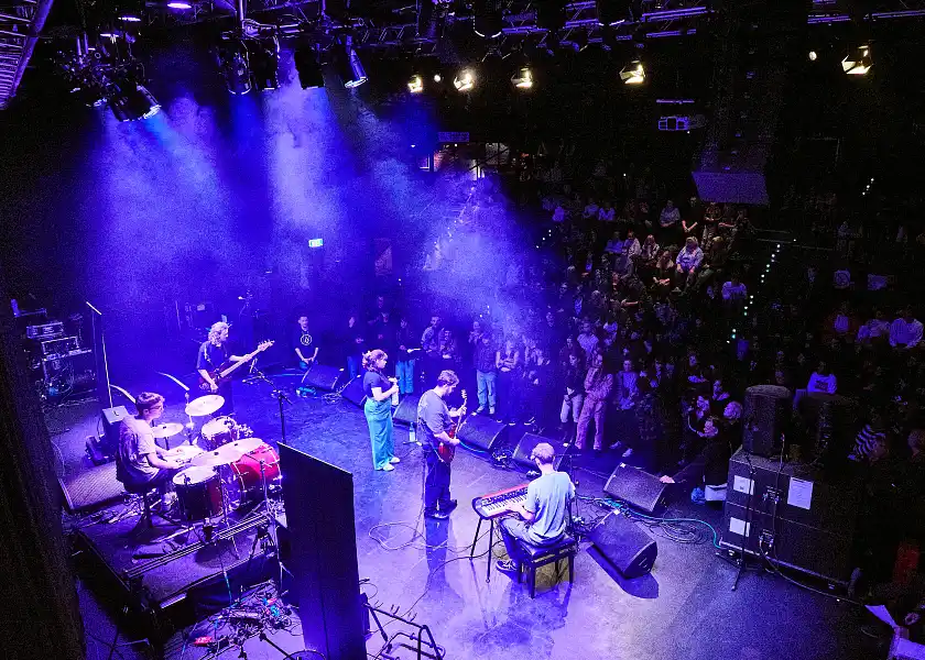 Die Gewinner des 30. Schulrockfestivals – die Band Halftime. 