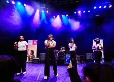 Von der Gesamtschule West nahm die Band Young Diamondz teil. Foto: Michael Schnelle, Fotoarchiv SKB