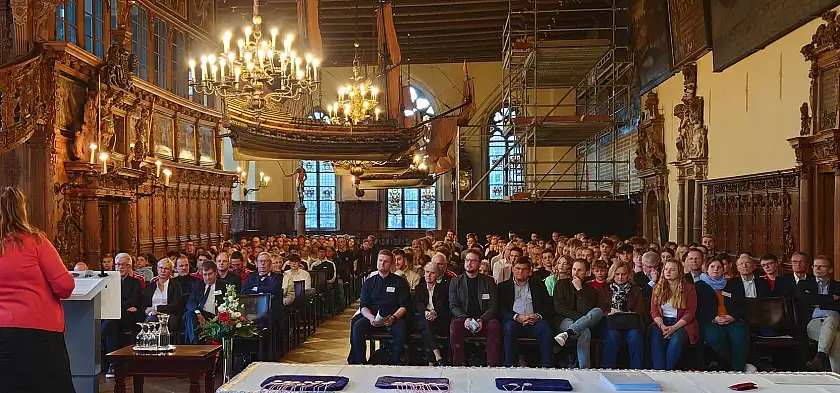 Senatorin Stahmann ehrt im Rathaus die Jugendsportlerinnen und Jugendsportler des Jahre 2022. Foto: Patrick Zwißler