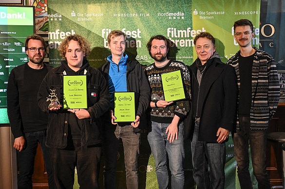 Die Preisträger des ersten WFB Filmpreises 2023.  Foto: WFB / Manja Herrmann
