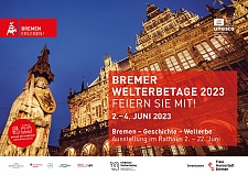 Das Plakat: Bremer Welterbetage 2023. Foto: Senatspressestelle