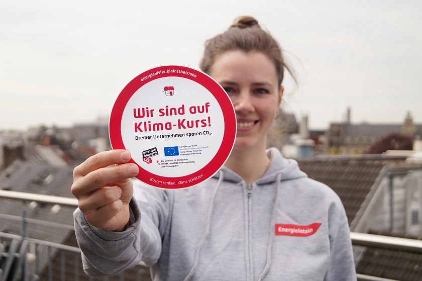 Über 200 Bremer und Bremerhavener Unternehmen haben sich im Projekt Bremer Unternehmen sparen CO2 auf Klimakurs begeben – unter anderem in dem Baustein energievisite:kleinstbetriebe der Klimaschutzagentur energiekonsens. Foto: energiekonsens