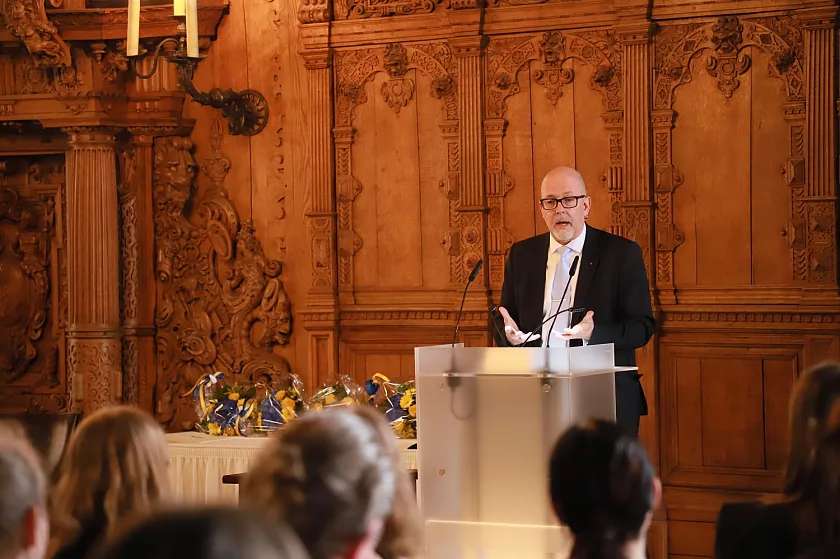 Staatsrat für Arbeit und Europa, Kai Stührenberg: Europa bietet allen jungen Menschen Chancen fürs Lernen und für die persönliche Entwicklung.  Foto: SKB
