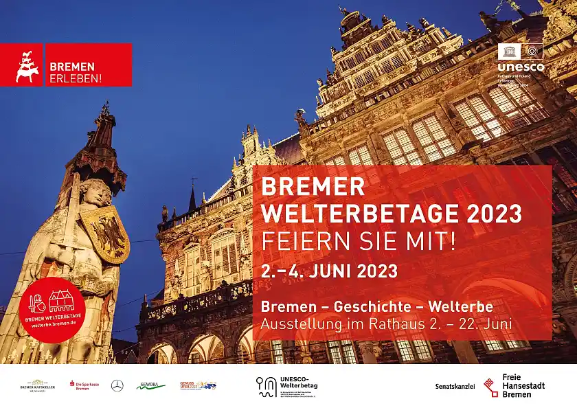 Großflächenplakat zu den Bremer Welterbetagen 2023 | Foto: Senatskanzlei