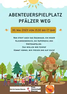 Die Einladung zum Fest zur Einweihung. Foto: Sozialressort