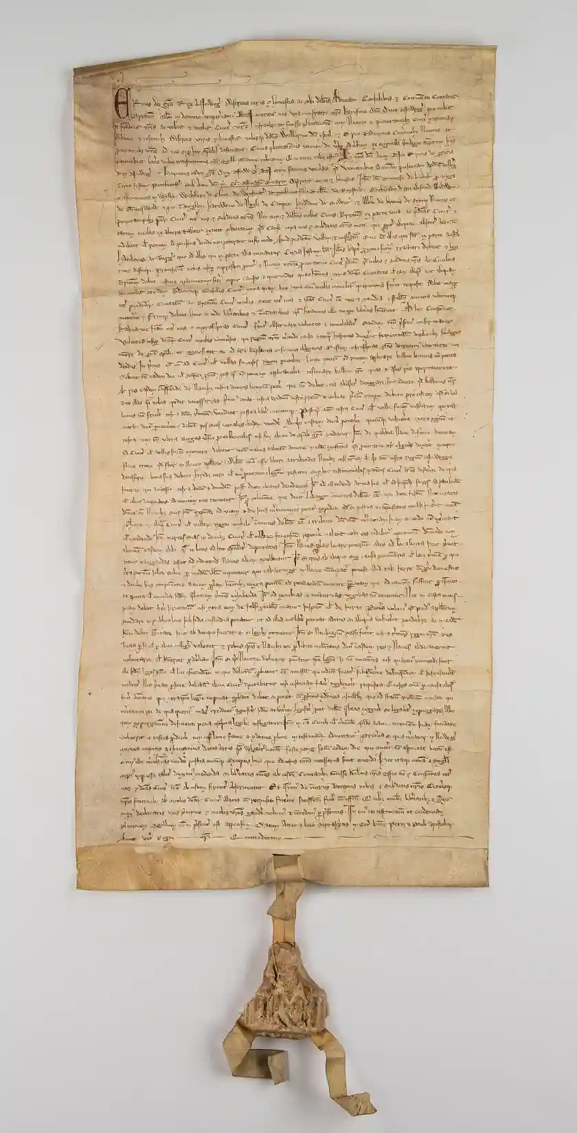 Handelsverträge mit Auswärtigen sicherten dem Hansehandel den Marktzugang in fremden Reichen. So auch in Norwegen, wo Bremen schon vor der Hanse aktiv war und 1294 durch König Erik II. mit den Hansestädten durch eine gesiegelte Urkunde privilegiert wurde. Norwegen war mit dem Bergener Kontor der nördliche Eckpunkt des Hansehandels. Foto: Staatsarchiv