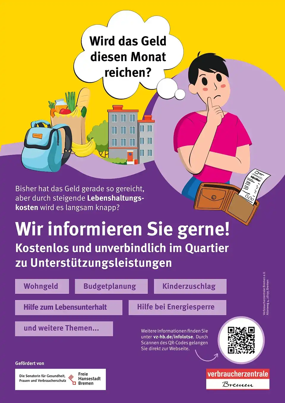 Das Plakat zur Infokampagne. Foto: Gesundheitsressort