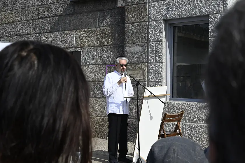 Dr. Grigori Pantijelew sprach bei der Veranstaltung für die Jüdische Gemeinde im Lande Bremen. 