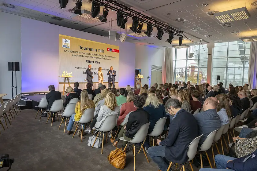 Das Landestourismusforum in Bremerhaven zog etwa 130 Fachleute an. Foto: WFB, Michael Ihle