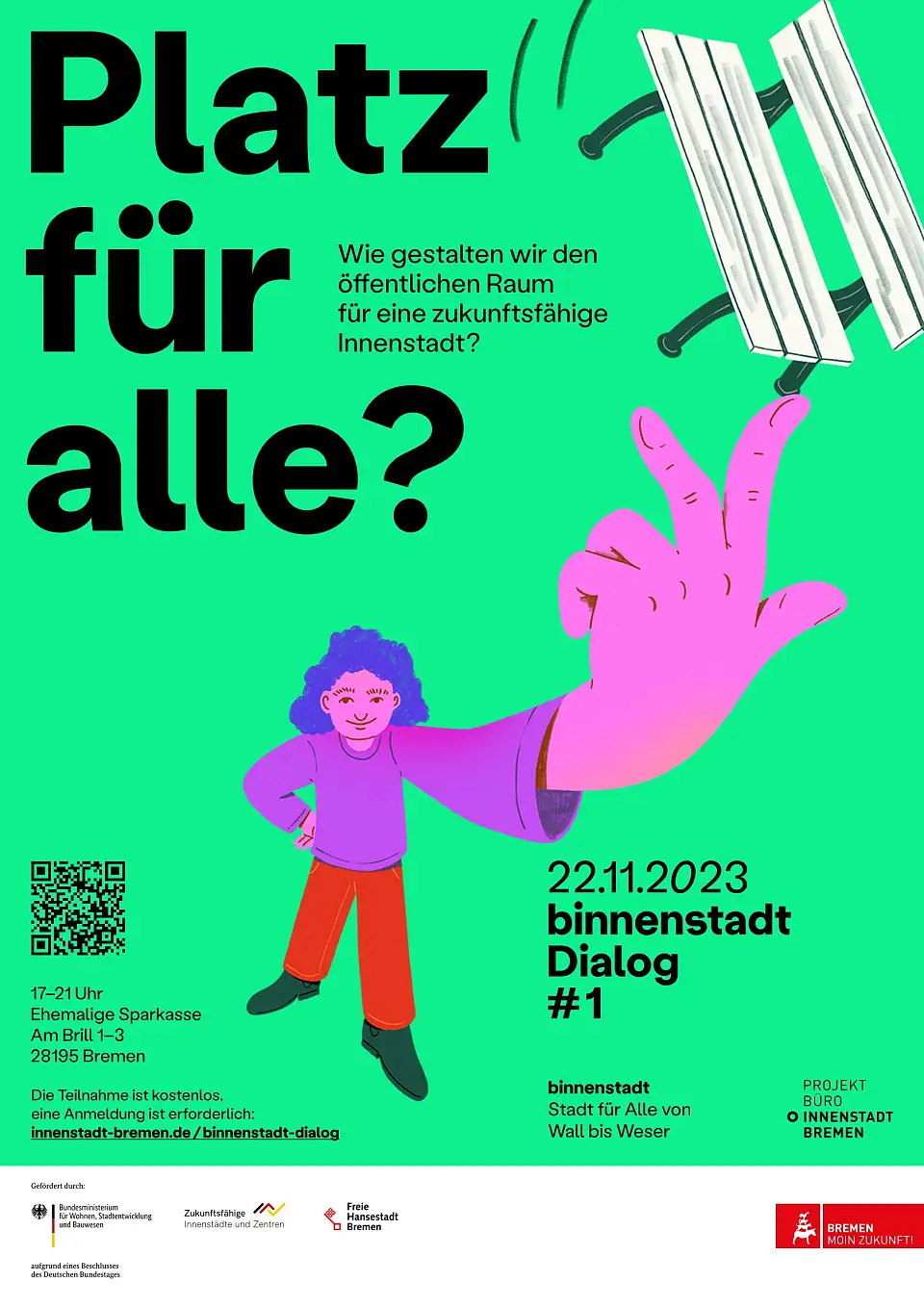 Plakat binnenstadt Dialog.
