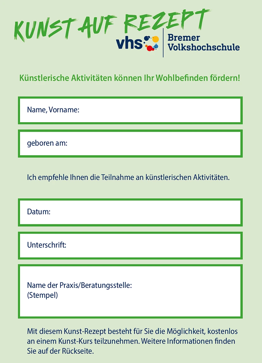 Kunst auf Rezept