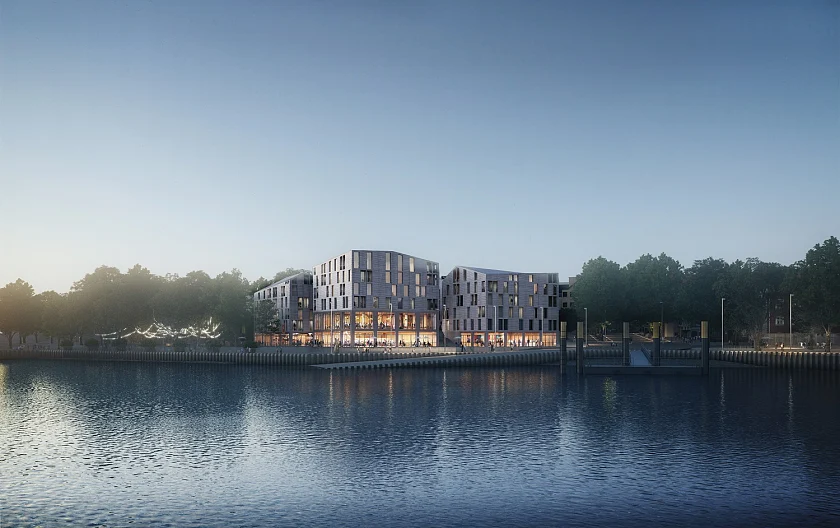 Entwurf der Arbeitsgemeinschaft GWJ Architektur AG mit Treibhaus Landschaftsarchitektur, Bern.