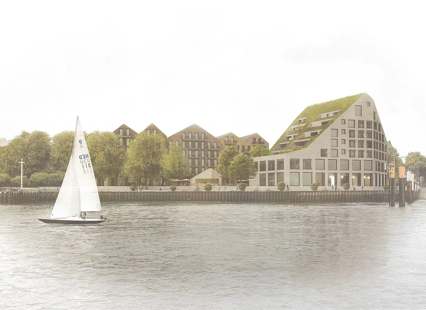 Entwurf der Arbeitsgemeinschaft Marazzi + Paul AG mit Moeri & Partner Landschaftsarchitekten, Zürich