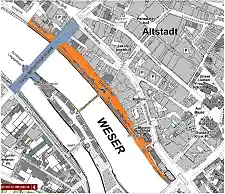 Feuerwerksverbotszone im Bereich Schlachte  