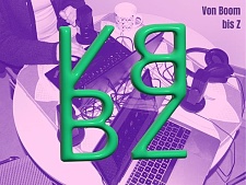 Logo des Podcasts Von Boom bis Z, Grafik: Luise Hahn