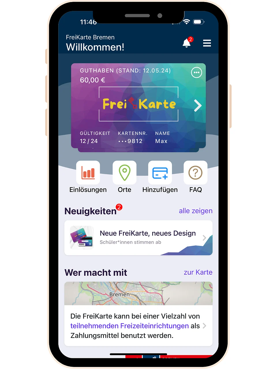 Die Freikarte 2.0 wird ergänzt um eine Smartphone-App. Foto: Senatspressestelle