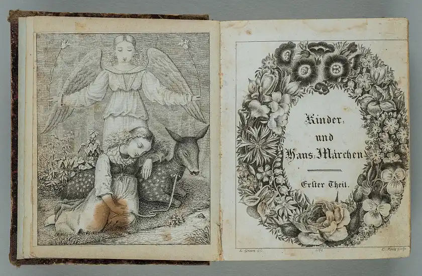 Kinder- und Hausmärchen der Brüder Grimm1819 1. Band. Foto: Staatsarchiv Bremen