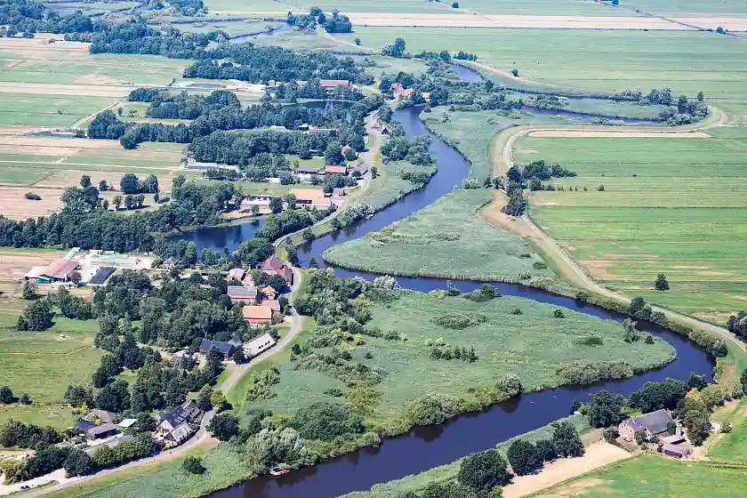 Luftaufnahme Wümme. 