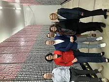 Beim Rundgang durch das Marum wurde auch das Bohrkernlager besucht. Personen (v.l.n.r.):  Prof. Dr. Kai-Uwe Hinrichs (Professor für Organische Geochemie im MARUM), Kathrin Moosdorf (Senatorin für Umwelt, Klima und Wissenschaft), Kai Gehring (Mitglied des Deutschen Bundestages), Prof. Dr. Michael Schulz (Leiter Fachgebiet Geosystem-Modellierung und Direktor des MARUM), Irene Strebl (Staatsrätin für Umwelt, Klima und Wissenschaft), Prof. Dr. Jutta Günther (Rektorin der Universität Bremen). Foto: Umweltressort