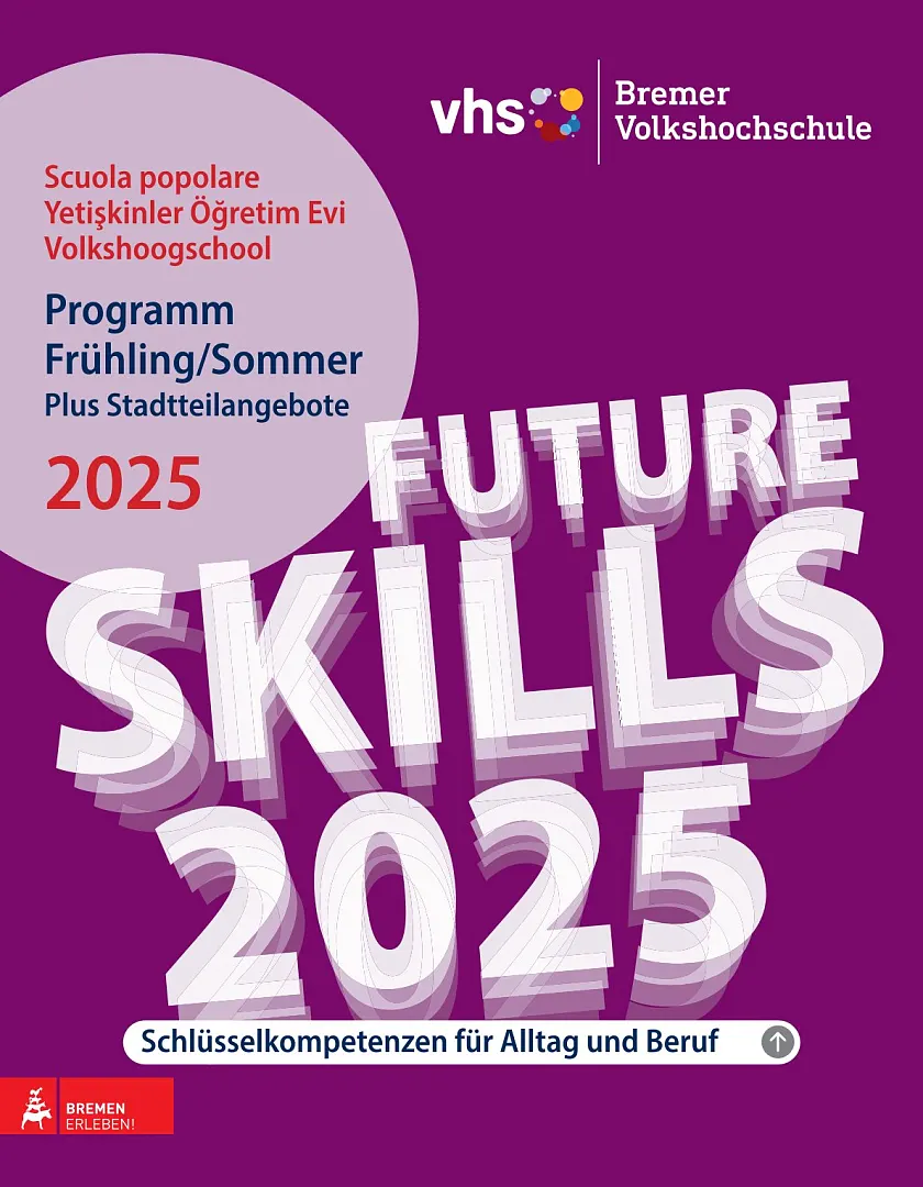 Cover des neuen vhs-Programms 2025.