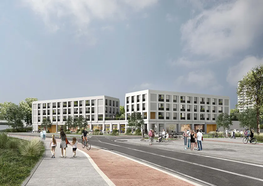 Visualisierung vom Nordquartier Tenever