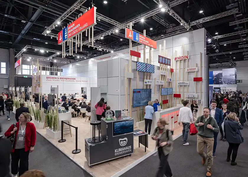 Der Bremen/Bremerhaven-Stand auf der ITB in Berlin. 