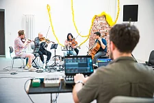 PULSE Ensemble während eines Konzerts 