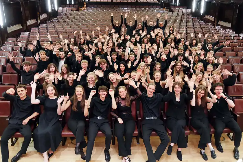 Das Jugendorchester Bremen am Konzertabend in der Glocke. 